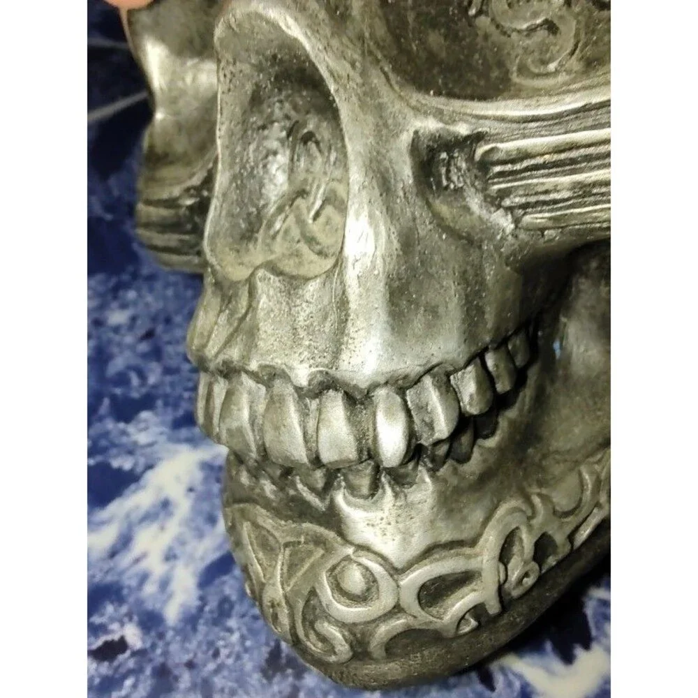VTG A.A.D.L.P Adams Apple 1998 WUI Tribal Tattoo Skull Pewter Gothic Halloween